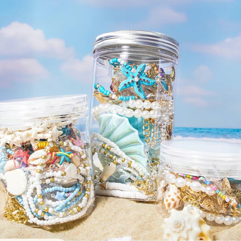Ocean Themed Jewelry Jars
